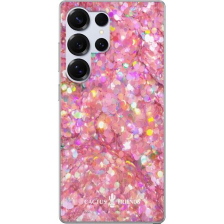 Kompatibelt Mobildeksel til Samsung Galaxy S25 Ultra Cactus and Friends – PinkGlitter