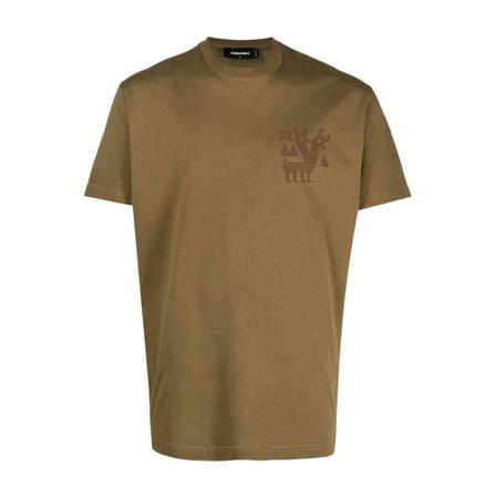 Dsquared2 T-Shirt , Bruin , Heren , Maat: XL