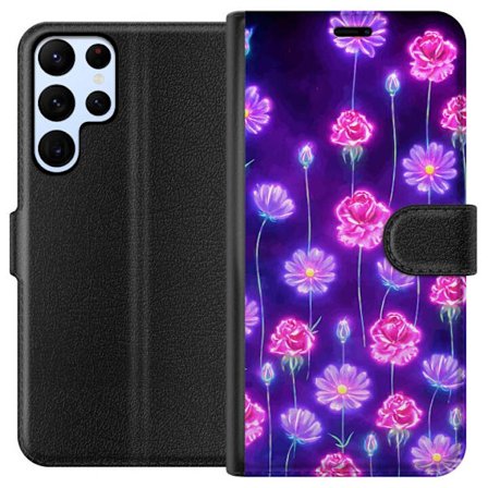 Yhteensopiva Lompakkokotelo Samsung Galaxy S24 Ultra Bloom Reverie Electric Petals