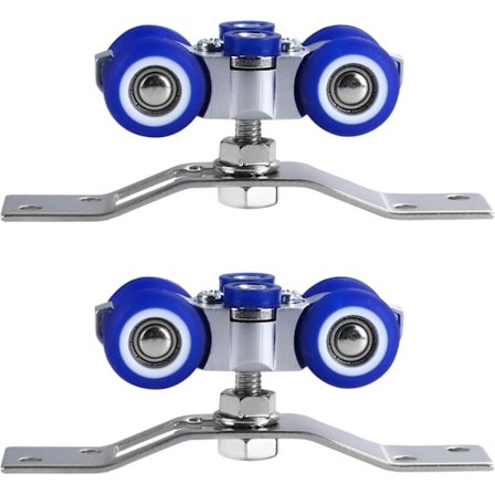 Skyvedørshjul, rustfritt stål, kan rotere 360°, for enkel skyvedør, foldedør, flere skyvedører