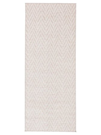 Washable Indoor/Outdoor Rug Amalfi Light Beige/White Runner Small Oeko-Tex