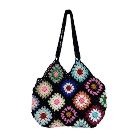 Utskåret Boho Bag Tote Bag SVART