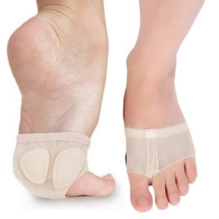 2 st framfotsinlägg tådyna för kvinnor magdans framfots smärtlindring strumpor kuddfodral tassar metatarsal fotdyna