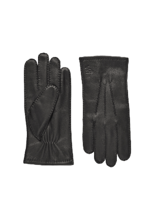 John Henric Leather Gloves Airolo Accessoarer Herr Svart 9,5