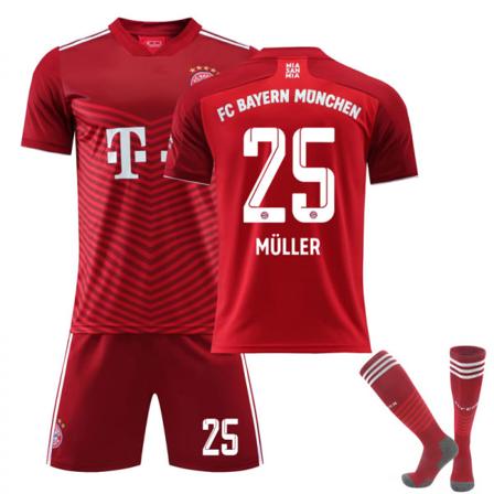 21/22 Ny Bayern Hjem Rød Barn Voksen Fotballtrøye Treningstrøye Suit28