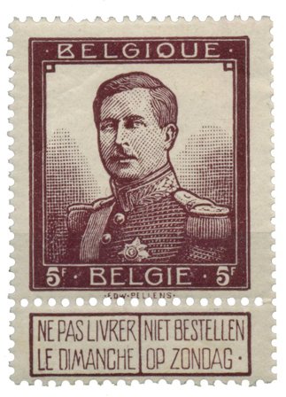 Belgien 1912 - OBP 122 - Stemplet