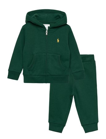 Ralph Lauren Baby | Fleece Full-Zip Hoodie & Pant Set | 53-60