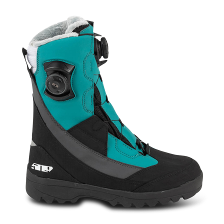 Botas Mujer Moto de Nieve 509 Raid Double Boa Esmeralda 44
