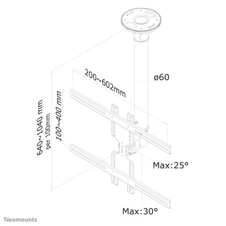 Neomounts by Newstar LCD CEILING MOUNT 64-105 CM IN