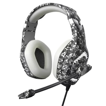 Gamingheadset til PC, Grå camouflage