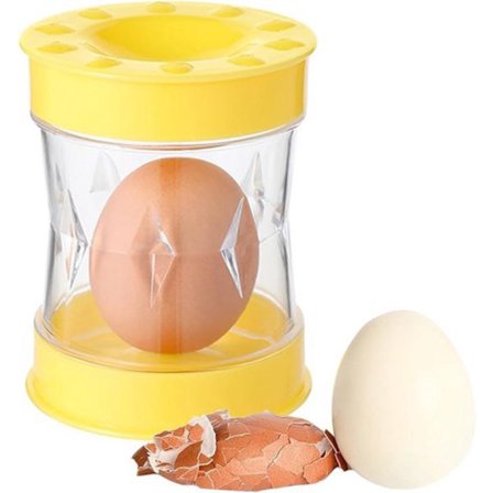 ING Eggeåpner Egg Cracker Eggeskallåpner Skrellermaskin for Kokte Egg Eggeskallåpner for Hardkokte Egg for Åpning av Egg og Vaktel-egg