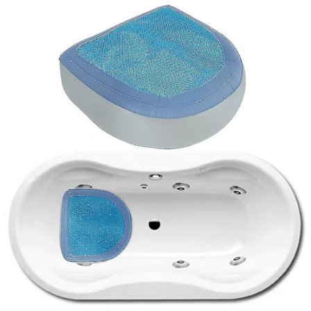 2 st Hem-spa sitsförhöjare uppblåsbar spa-kudde med nät, badtunnetillbehör för vuxna och barn