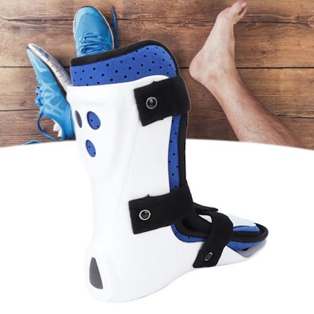Frakturstövel Kort Fotled Drop AFO Stöd Ortos Splint med Främre Skyddsplatta för Fotledsskador Vrickning Bruten Höger Fot S