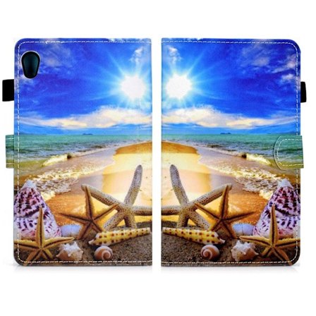 Lenovo Tab M10 HD Gen 2 läderfodral med vackert mönster och tryck - Havsskal