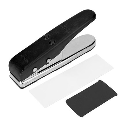 Gitar Bass Plektre Stanser Metall Maker med 2 Former DIY Verktøy Tilbehør (Svart)