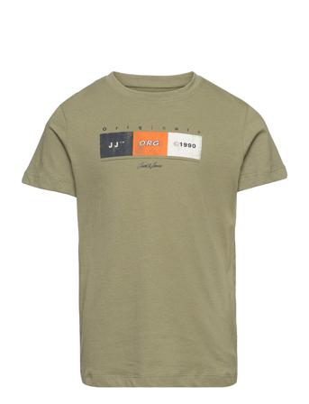 Jorbrady Tee Ss Crew Neck Sn Jnr T-shirts Short-sleeved Vihreä Jack & J S