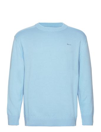 D2. Sailor C-Neck Strikkegenser M. Rund Krage Blå GANT*Betinget Tilbud