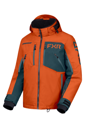 FXR Vertical MTX Lite Snow Jacket 26 Burnt Org/Dark Steel M