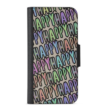 Naive iPhone 12 Pro Max Plånboksfodral - Happy