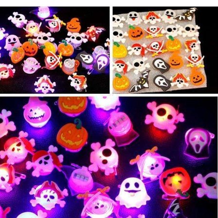 Halloween - lysende broche - lysende broche - 5-pak - Cosplay