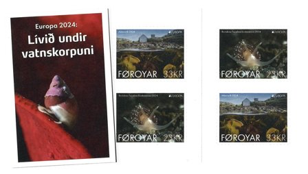 Færøerne - EUROPA 2024 Undervandsfauna og -flora - Postfrisk hæfte