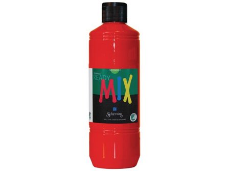 Readymix Svanenmärkt 500ml röd - Lyreco - Skola och förskola - Målarfärg och tillbehör - Readymix