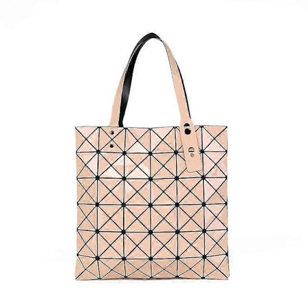 Ny Lysende Taske Kvinder Geometri Diamant Tote Foldbar Skuldertaske Almindelig Foldbar Håndtaske Damepung, 1 stk
