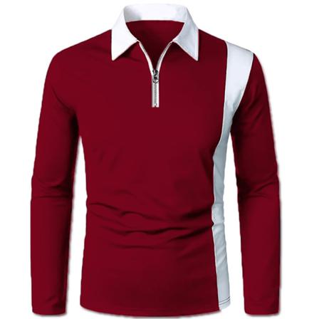 Män Color Block Fall Toppar Långärmade T-shirts