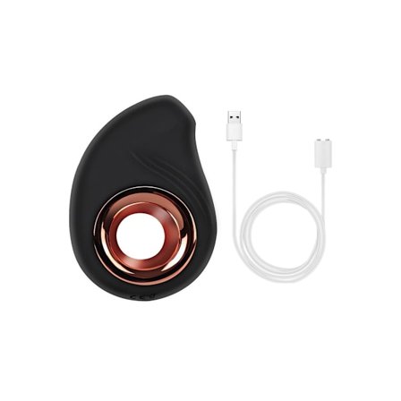 12 Frekvenser Silikon Sugande Massage Vibrator För Kvinnor (Svart)