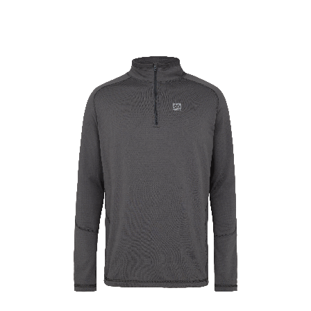 66 North men's Men's Grettir Zip Neck Tops - Basaltic Lava - M