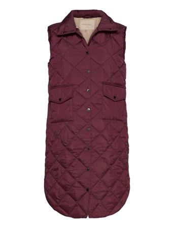 Fqolga-Wa Vests Quilted Vests Rød FREE/QUENT