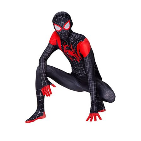 Miles Morales kostume Spiderman Cosplay Jumpsuit Cosplay kostume