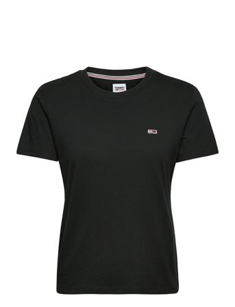 Tjw Regular Jersey C Neck T-shirt Top Sort Tommy Jeans
