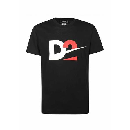 Dsquared2 T-shirt With Logo , Zwart , Heren , Maat: XL