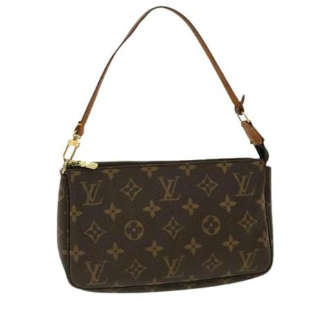 Louis Vuitton Vintage, Pre-owned Pochette Accessoires Monogram Bag Bruin, Dames, Maat:ONE Size,leather
