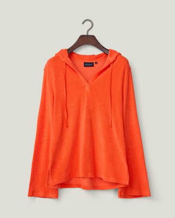 Lexington Surfer-Kapuzenshirt aus Bio-Baumwollfrottee, rot