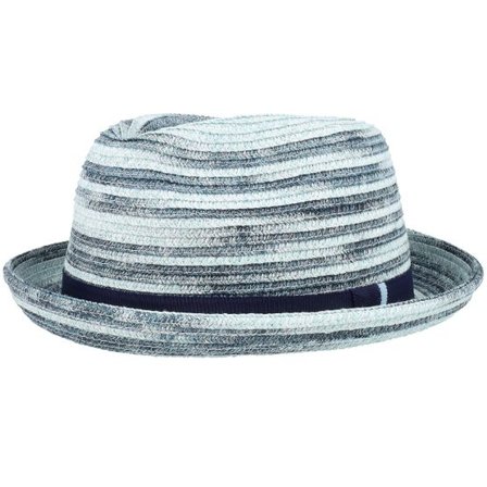 Bailey - Svart traditionalbeanie Hatt - Riggs Blue Straw Hat @ Hatstore