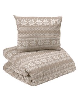 Sengetøysett julemotiv Snowflake 2-deler Lin