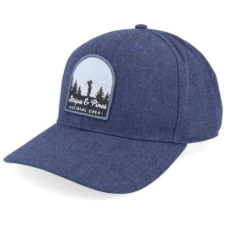 Adidas - Blå adjustable Keps - Hi crown Collegiate Heather Navy Adjustable @ Hatstore