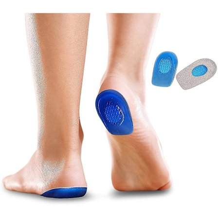 Premium Fersensporn Gelkissen | Gre 42-46 Hilft Gegen Fersenschmerzen Aufgrund Von Plantar Fersenspor | Einlegesohle Fr Arbeitsschuhe Und Sport I Schu