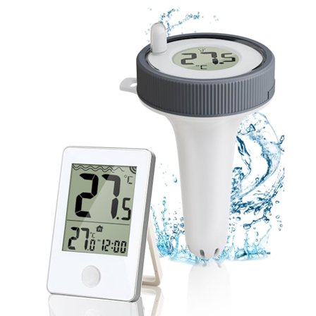 Udendørs/Indendørs Digital Pool Termometer Trådløs Flydende Letlæselig IP67 Vandafvisende med Temperaturmonitor til Svømning