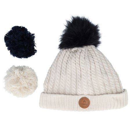 Cabaïa - White - pom - Beanie - Beanie Royal Mojito Cream Pol Pom - Hatstore