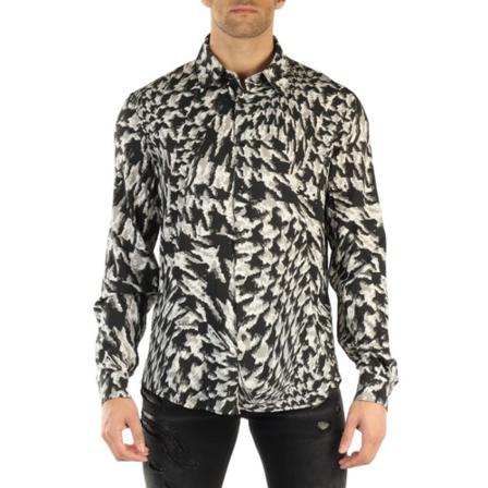 Just Cavalli, Casual Shirts Zwart, Heren, Maat:M