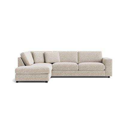 Oasis hjørnesofa, venstrevendt - Genesis Grå/Beige - 271x213x79 - Sofa, hjørnesofa