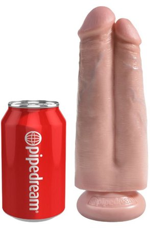 Kjøp Pipedream Strap-On Two Cocks One Hole 19 cm - Strap-on med sele | God pris