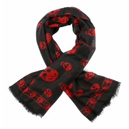Alexander McQueen, Scarf Rood, Heren, Maat:ONE Size,Modal