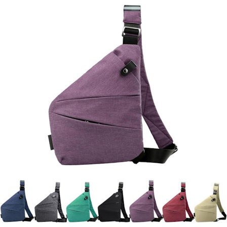 Anti-tyveri Crossbody-taske til kvinder Personlig Flex Rejsetaske Anti-tyveri Cross Body-taske Sling Brysttaske til mænd