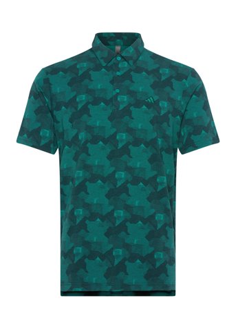 adidas Golf Go-To Prt Polo - Green - M