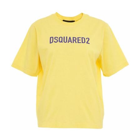 Dsquared2, T-Shirts Geel, Dames, Maat:L