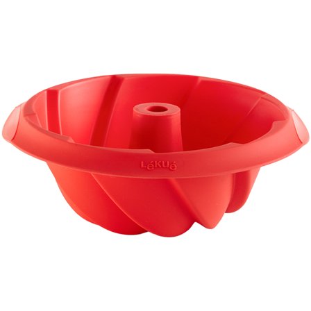 Lékué Savarin spiral-vuoka 20 cm, punainen